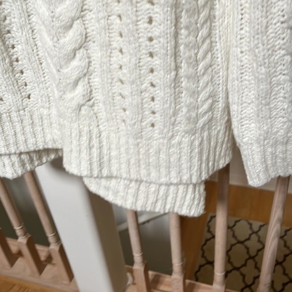 Smartwool Moon Ridge Boyfriend Wool Blend Oversized Sweater in Winter White S - Picture 6 of 11